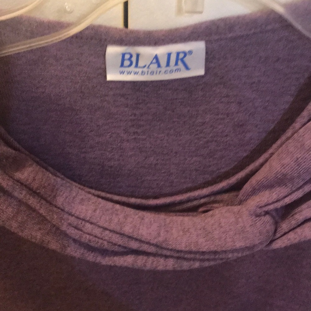 Blair heather twisted ruched sweater pullover M - Picture 4 of 8